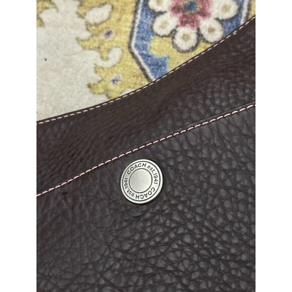 Vintage Coach Legacy Soft Pebble Collection Leather Shoulder Bag Brown - Picture 6 of 11